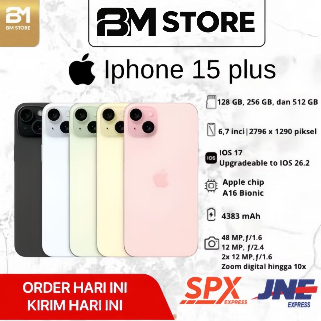 iPhone 15 PLUS 128GB GARANSI RESMI INTERNASIONAL 